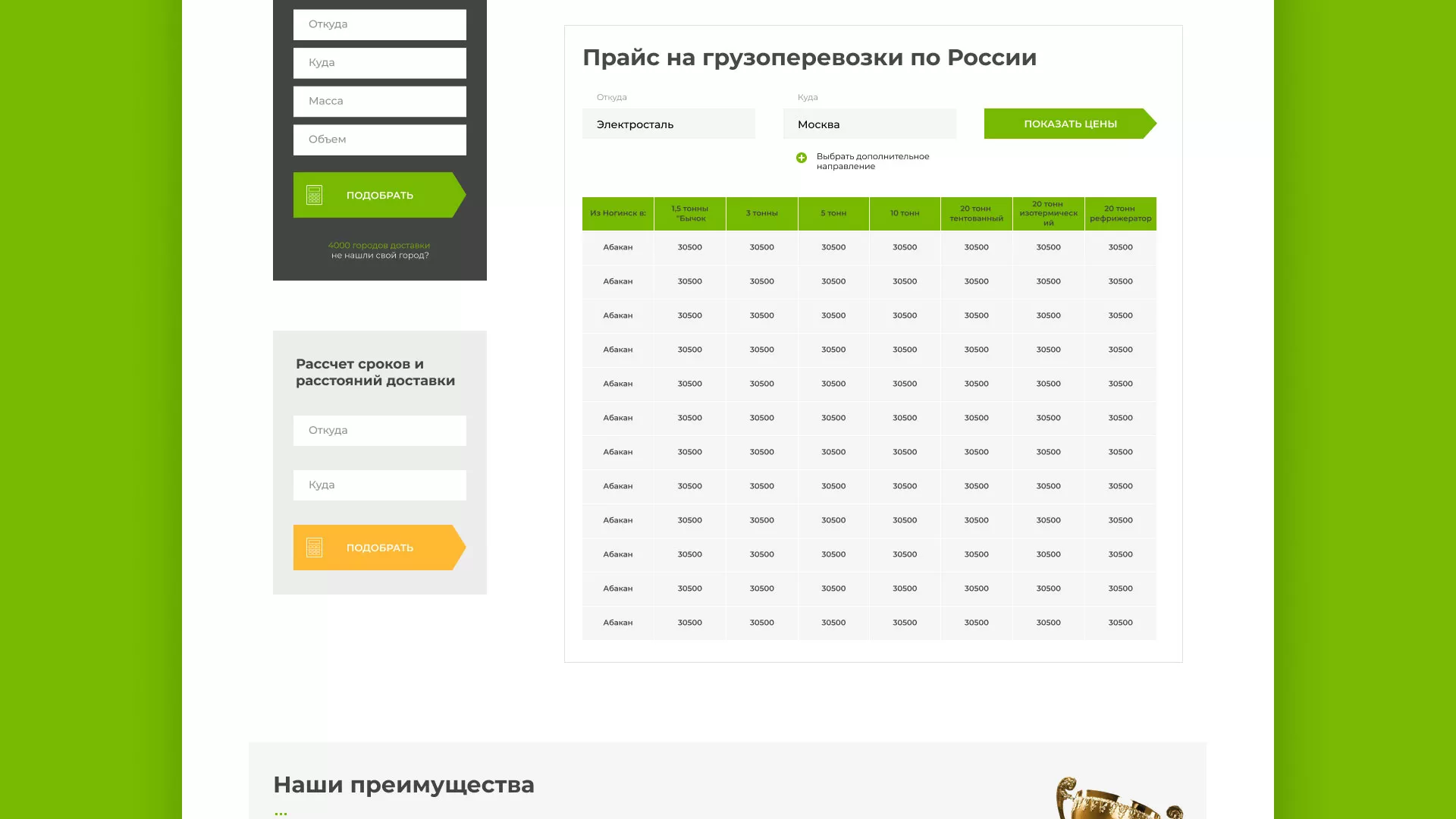 Разработка логотипа и сайта компании «Инком-Логистика» в Кологриве